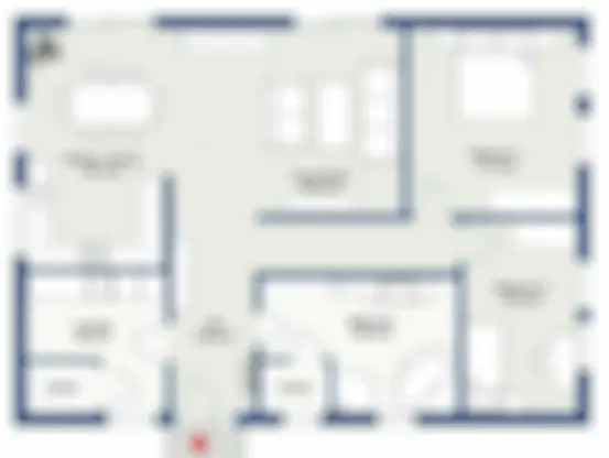 Kohinoor Royal Tower 2 BHK Floor Plan Layout